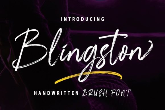 Blingston Font - Featured Image