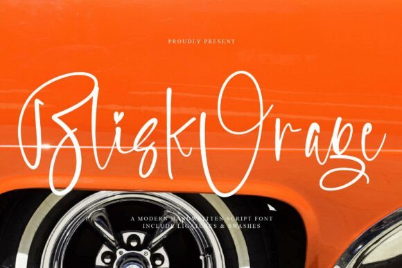 Blisk Orage Font - Featured Image