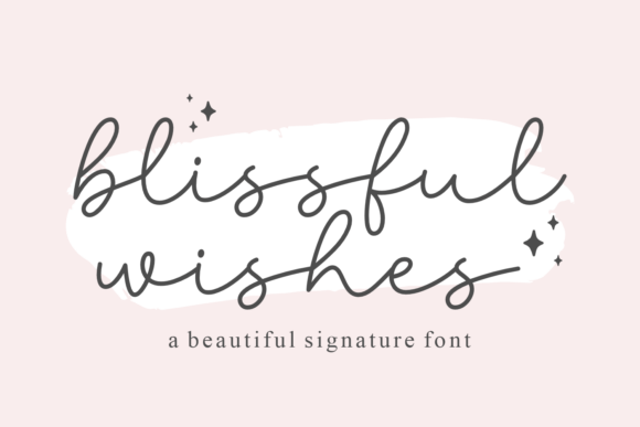 Blissful Wishes Font - Featured Image