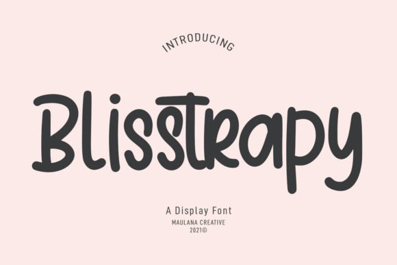 Blisstrapy Font - Featured Image