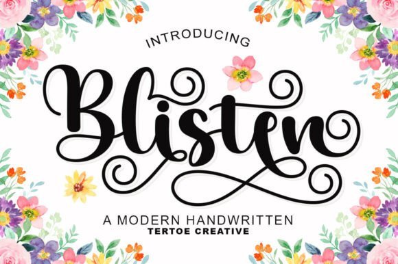 Blisten Font - Featured Image