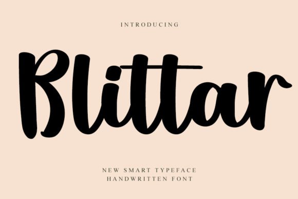Blittar Font - Featured Image