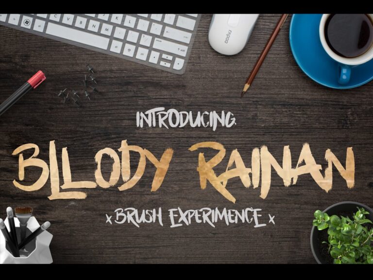 Bllody Rainan Font - Featured Image