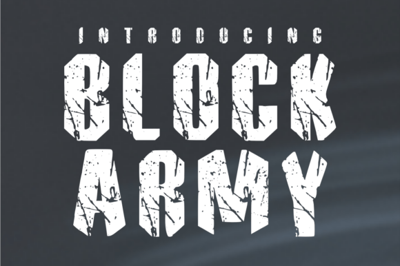 Block Army Font - Featured Image