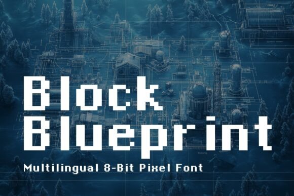 Block Blueprint Font - Featured Image