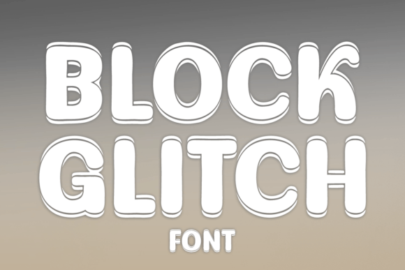 Block Glitch Font - Featured Image