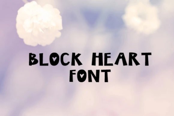 Block Heart Font - Featured Image