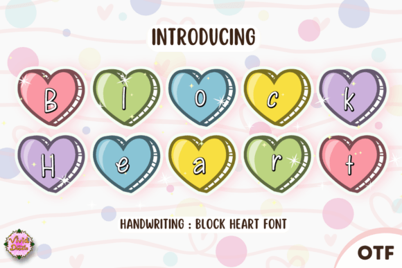 Block Heart Font - Featured Image
