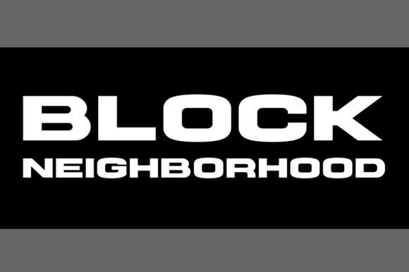 Block Neighborhood Font - Featured Image