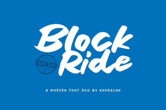 Block Ride Duo Font - Featured Image