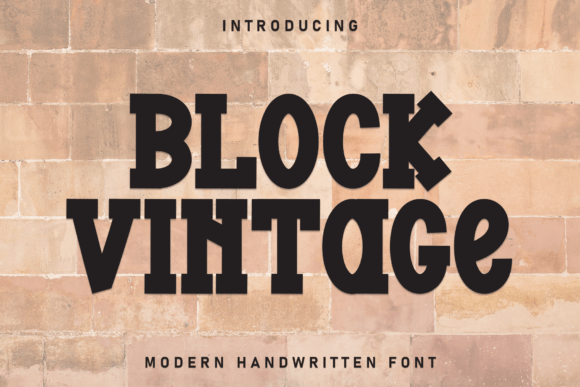 Block Vintage Font - Featured Image