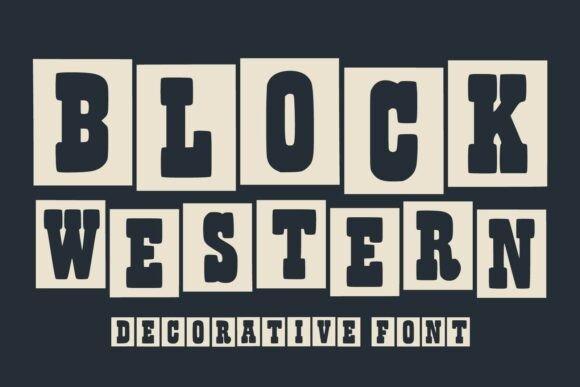 Block Western Font - Featured Image