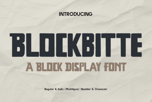 Blockbitte Font - Featured Image