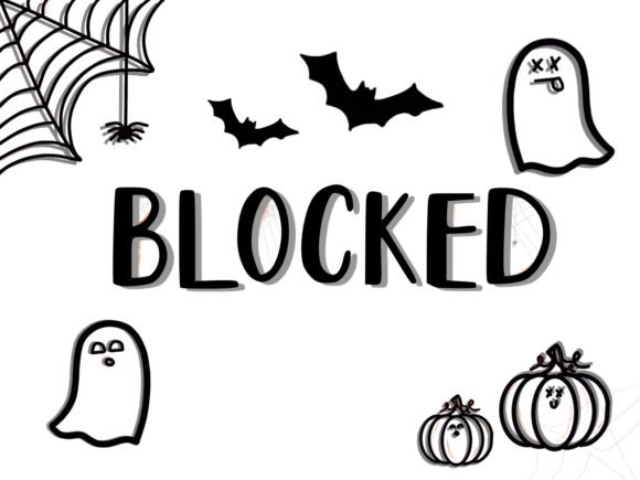 Blocked - Halloween Theme Font - Featured Image