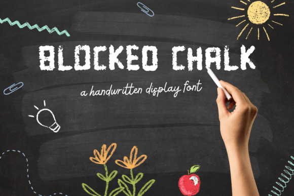 Blocked Chalk Font - Featured Image