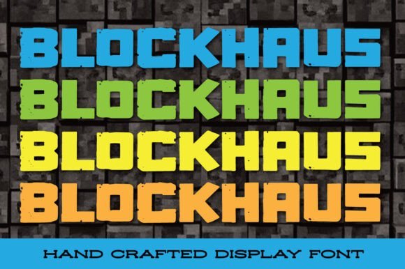 Blockhaus Font - Featured Image