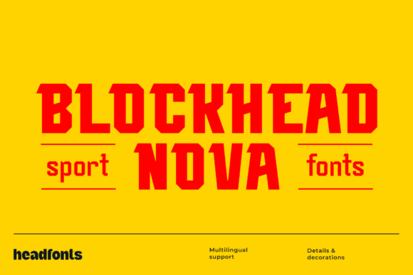Blockhead Nova Font - Featured Image