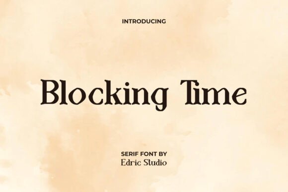 Blocking Time Font - Featured Image