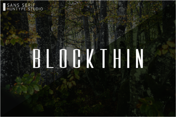 Blockthin Font - Featured Image