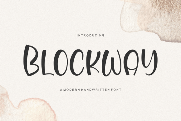 Blockway Font - Featured Image