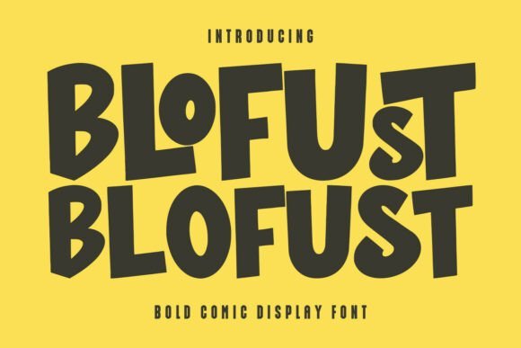 Blofust Font - Featured Image
