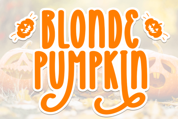 Blonde Pumpkin Font - Featured Image
