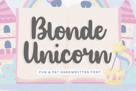 Blonde Unicorn Font - Featured Image