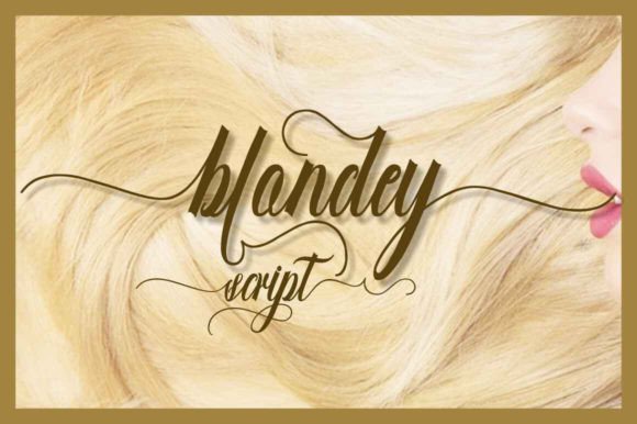 Blondey Script Font - Featured Image