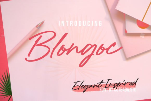 Blongoc Script Font - Featured Image
