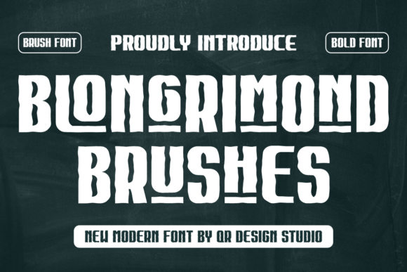 Blongrimond Brushes Font - Featured Image
