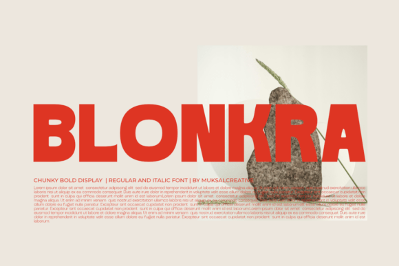 Blonkra Font - Featured Image