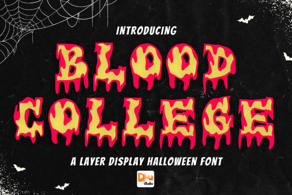 Blood College Font - Featured Image
