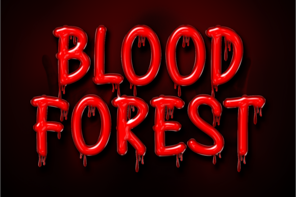 Blood Forest Font - Featured Image