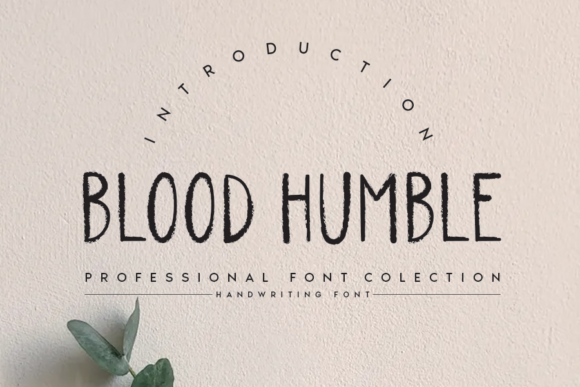 Blood Humble Font - Featured Image