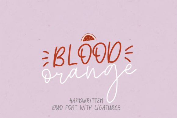 Blood Orange Duo Font - Featured Image