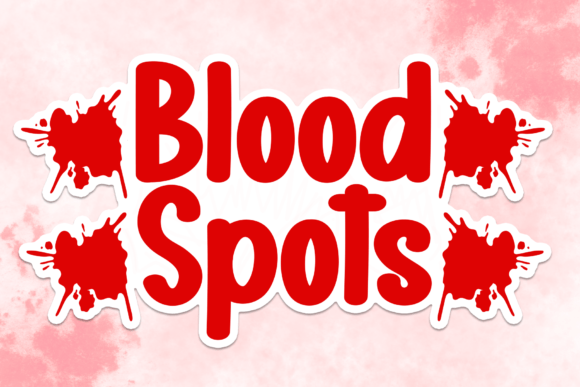 Blood Spots Font - Featured Image
