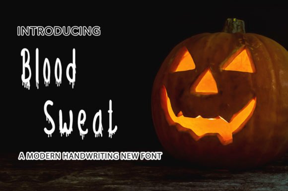 Blood Sweat Font - Featured Image