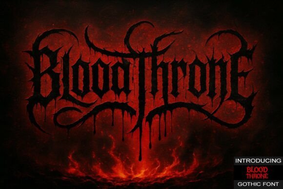 Blood Throne Font - Featured Image