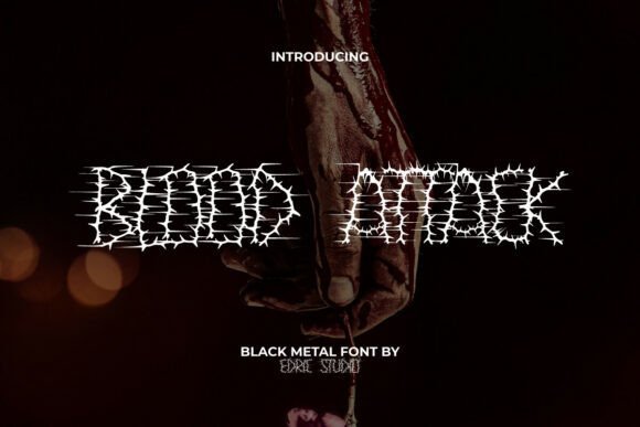 Bloodattack Font - Featured Image