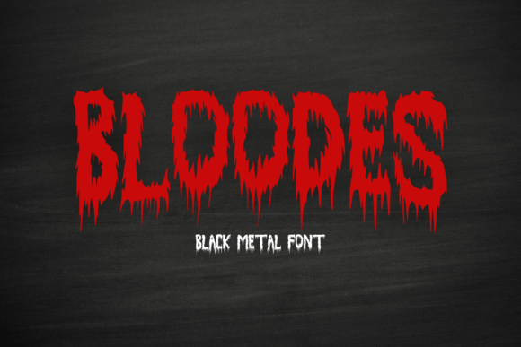 Bloodes Font - Featured Image