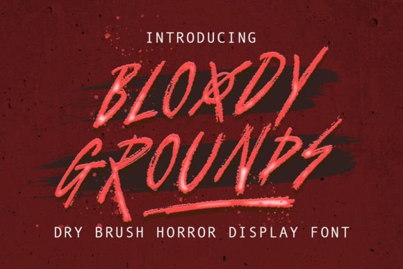 Bloody Grounds Font - Featured Image