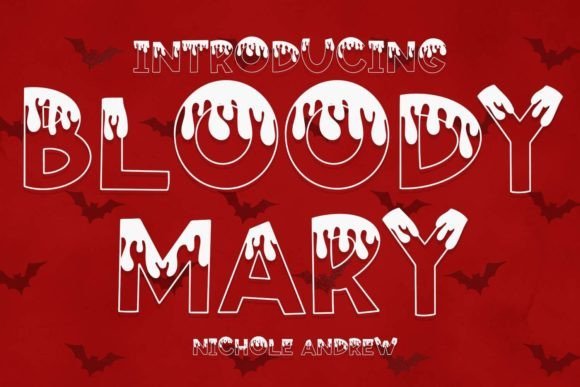 Bloody Mary Font - Featured Image