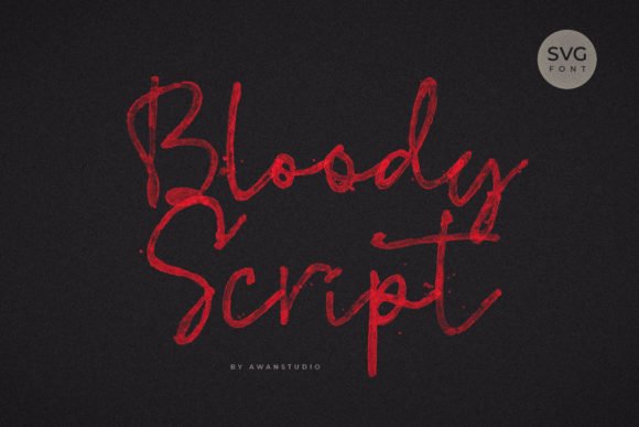 Bloody Script Font - Featured Image