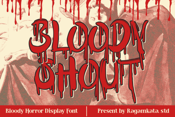 Bloody Shout Font - Featured Image