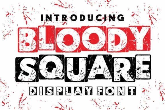 Bloody Square Font - Featured Image