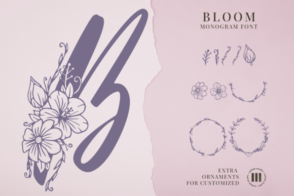 Bloom Monogram Font - Featured Image