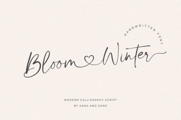 Bloom Winter Font - Featured Image