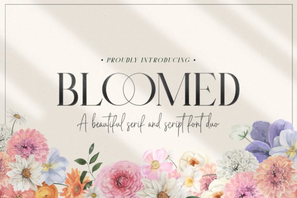 Bloomed Duo Font - Featured Image