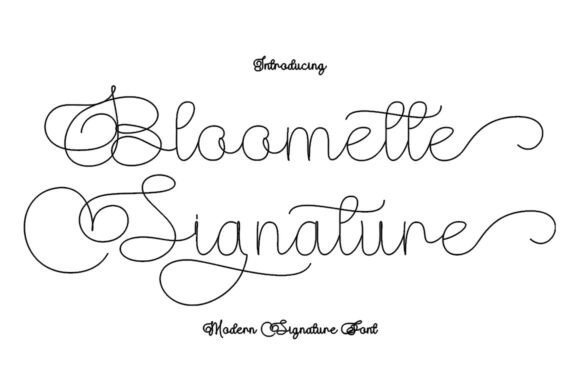 Bloomette Signature Font - Featured Image