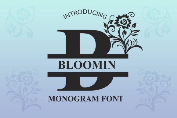 Bloomin Monogram Font - Featured Image